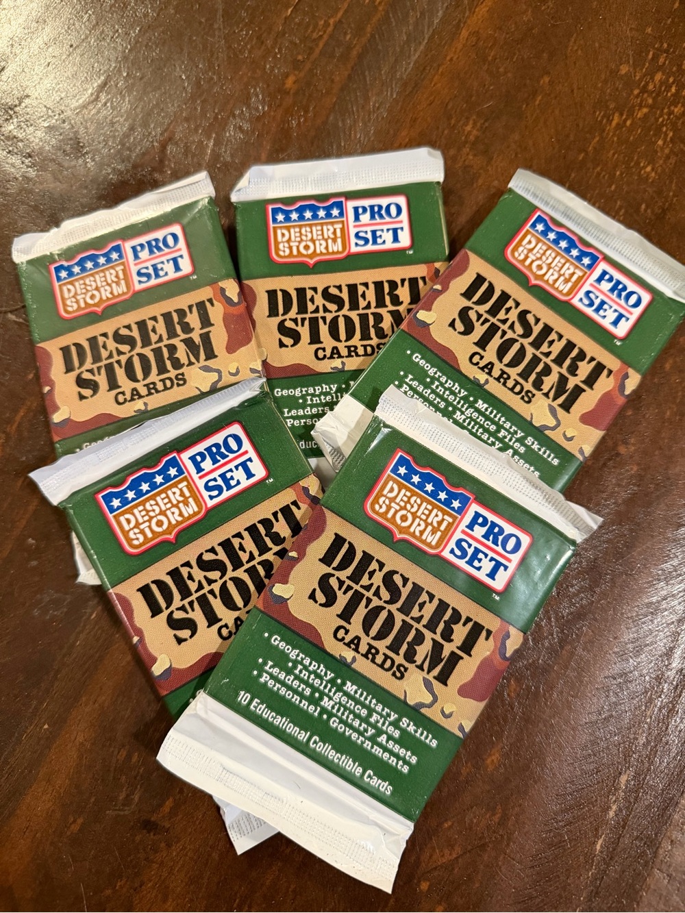 Pro Set Desert Storm Cards - (6) Factory Sealed Packs